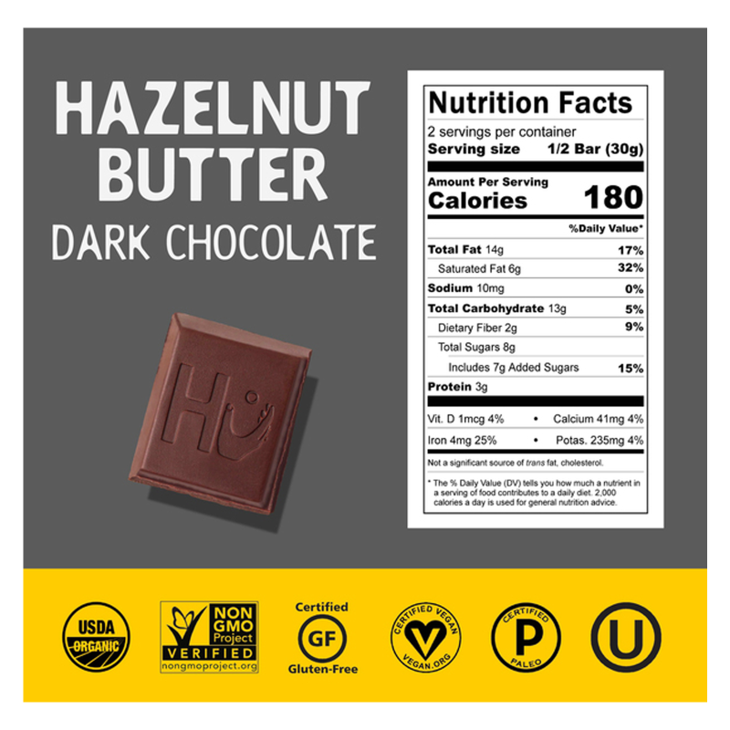 Hu Hazelnut Butter Dark Chocolate Bar 2.1oz