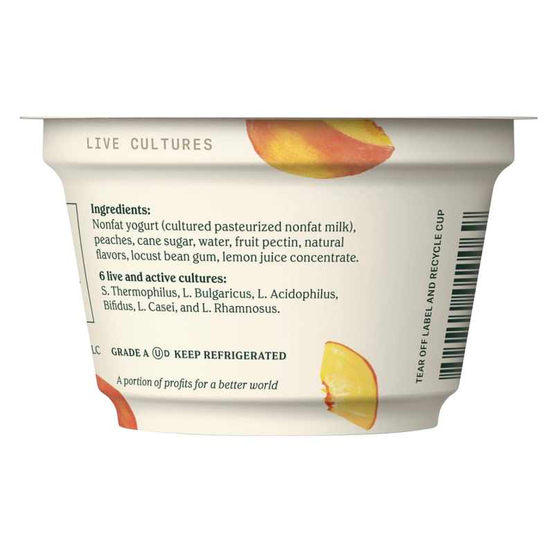 Chobani Greek Yogurt Peach - 5.3oz