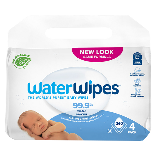 WaterWipes Plastic Free Sensitive Baby Wipes 240ct