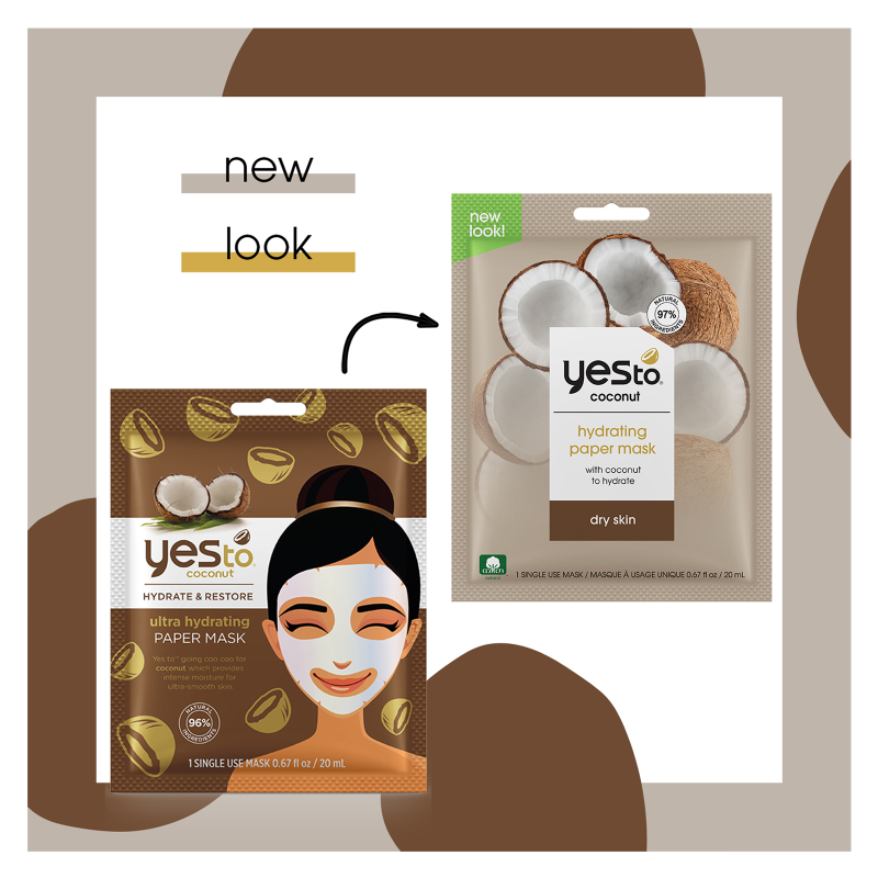 Yes To Coconut Hydrating Paper Mask 1ct