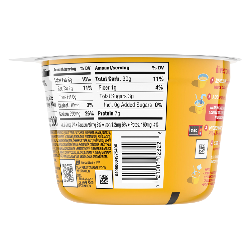 Velveeta Original Shells & Cheese Cup 2.39oz