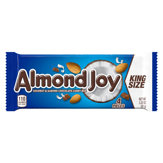 Almond Joy Coconut and Almond Candy Bar King Size 3.22oz