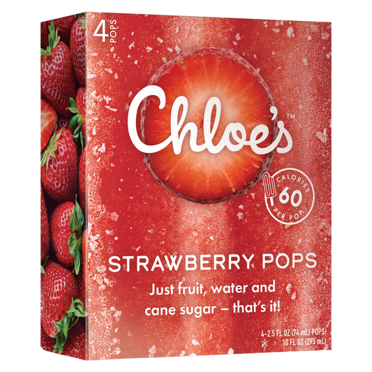 Chloe's Strawberry Fruit Pops 4ct