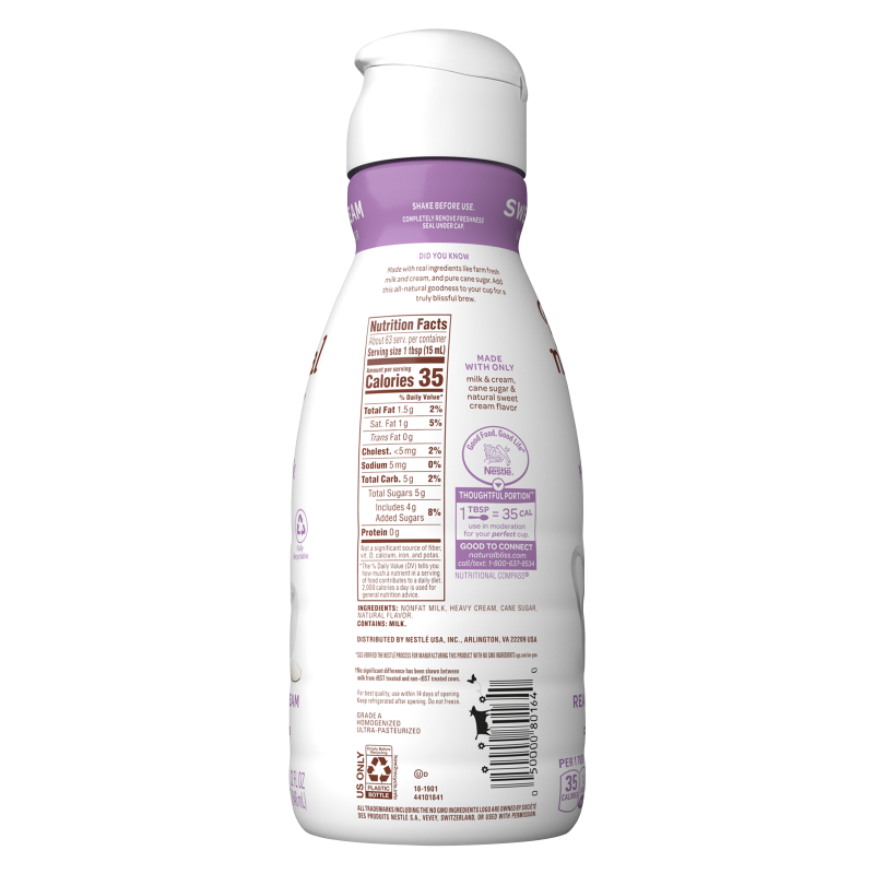 Coffee mate Natural Bliss Sweet Cream 32oz