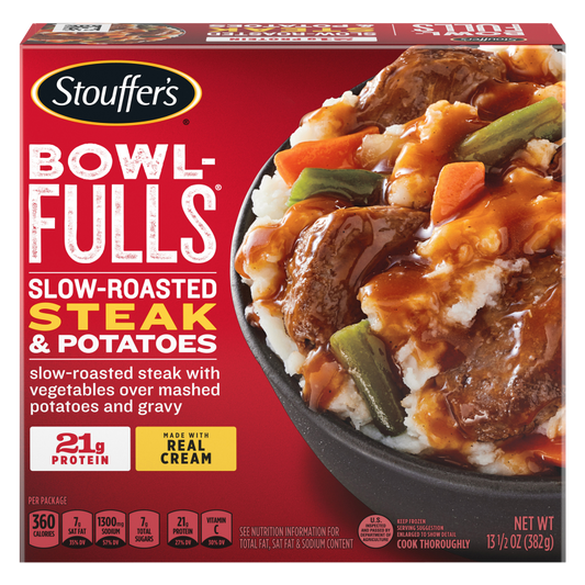 Stouffer's Bowl-Fulls Slow-Roasted Steak & Potatoes 13.5oz