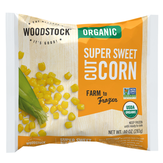 Woodstock Frozen Organic Supersweet White Corn 10oz