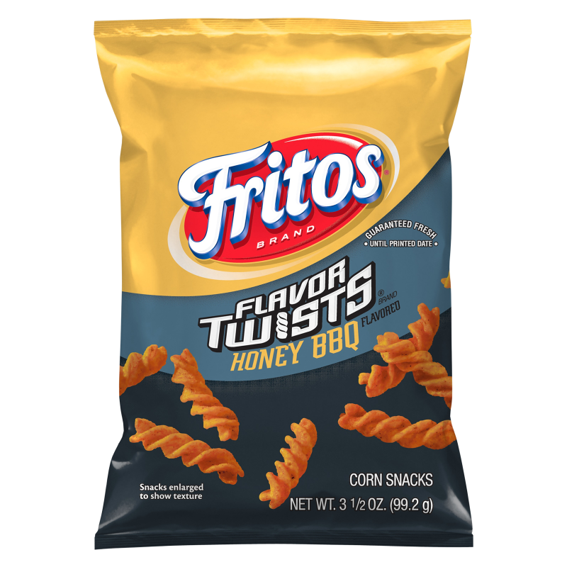 Fritos Flavor Twists Honey BBQ Corn Chips 3.5oz