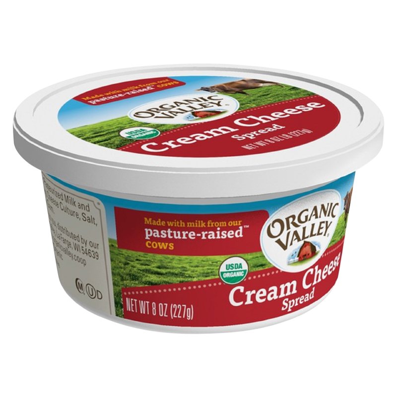 Organic Valley Cream Cheese Tub - 8oz