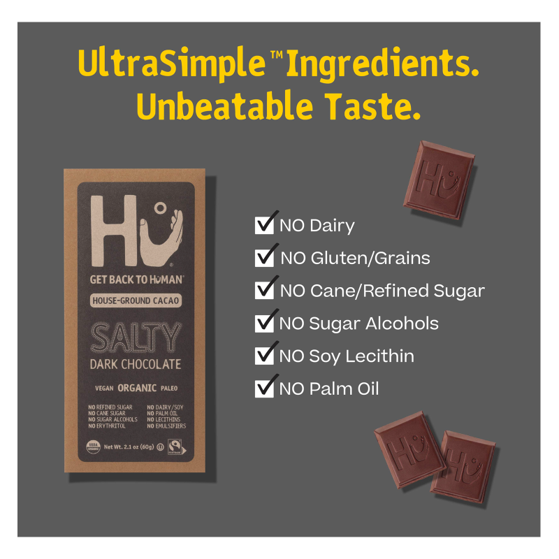 Hu Salty Dark Chocolate Bar 2.1oz