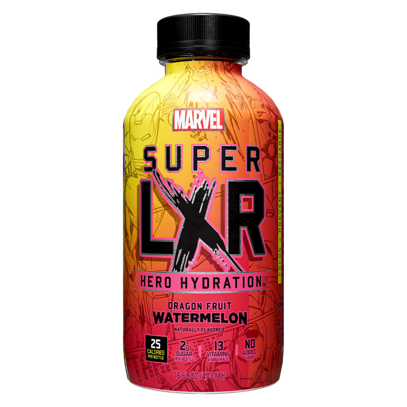 Super LXR Hero Hydration Dragon Fruit Watermelon 16oz