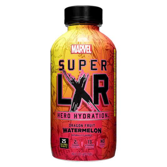 Super LXR Hero Hydration Dragon Fruit Watermelon 16oz