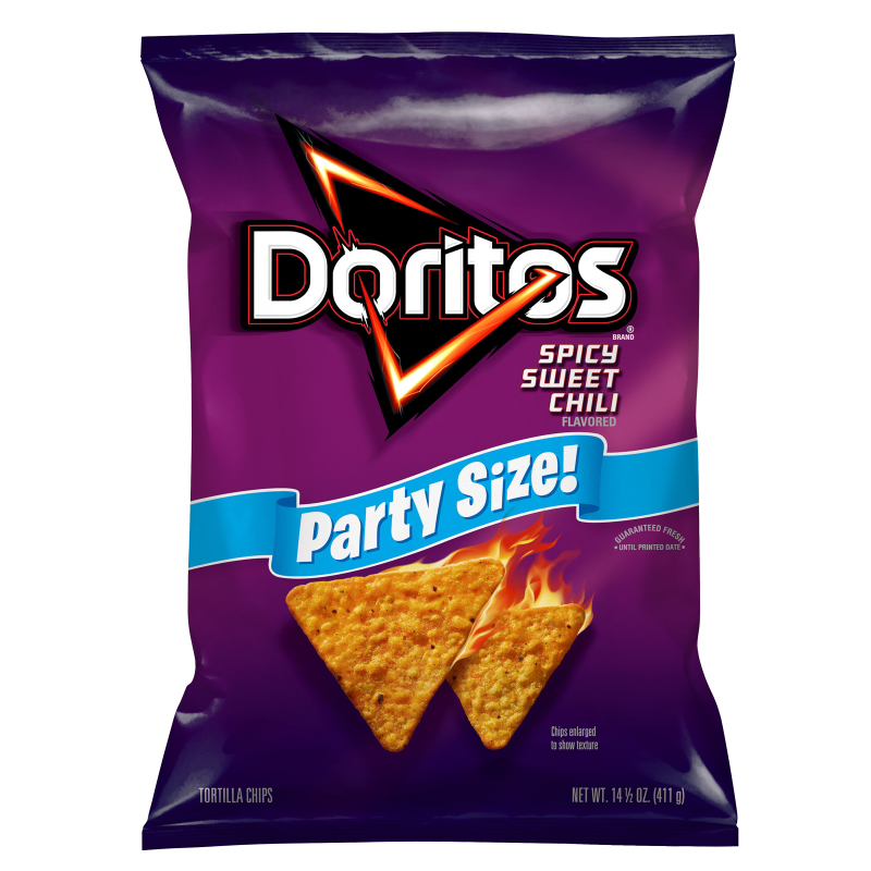 Doritos Spicy Sweet Chili Tortilla Chips Party Size 14.5 oz