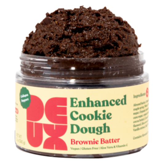 DEUX Enhanced Brownie Batter Cookie Dough; Collagen Support 12oz