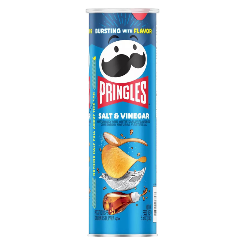 Pringles Potato Crisps Chips Salt and Vinegar 5.5oz