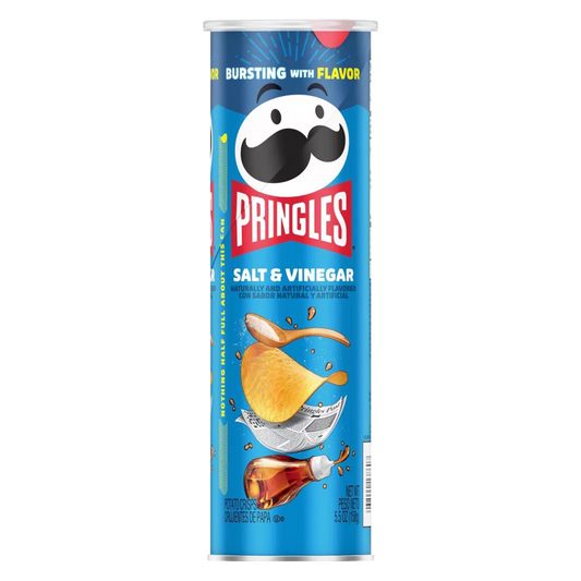 Pringles Potato Crisps Chips Salt and Vinegar 5.5oz