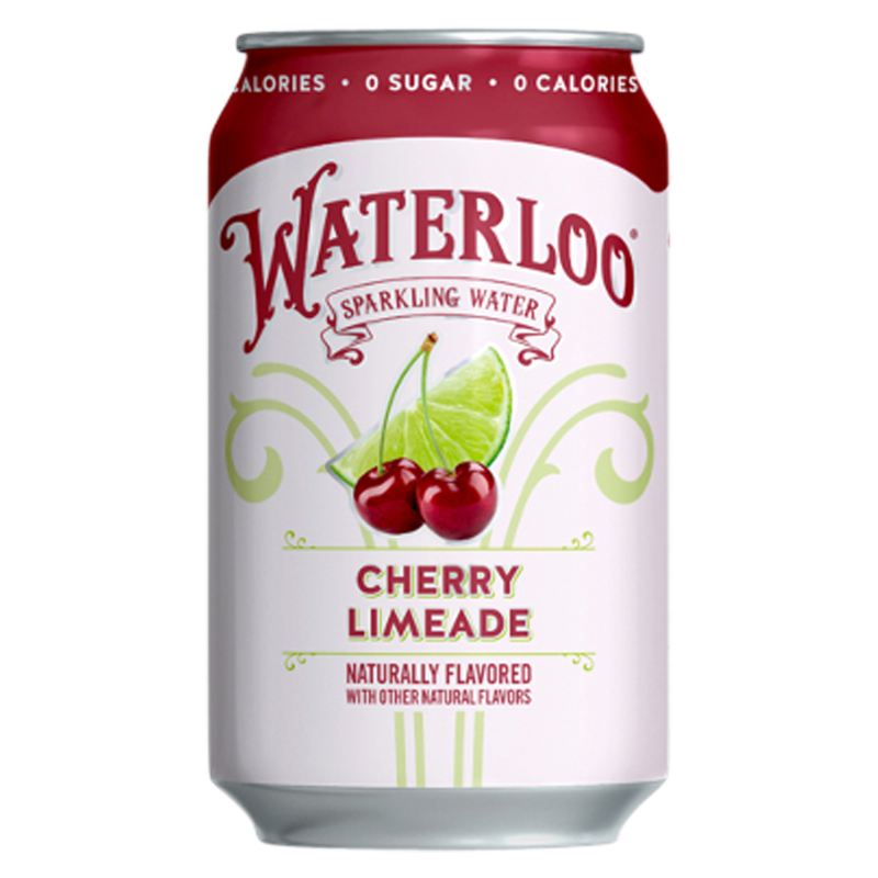 Waterloo Sparkling Cherry Limeade Water 12pk 12oz Can