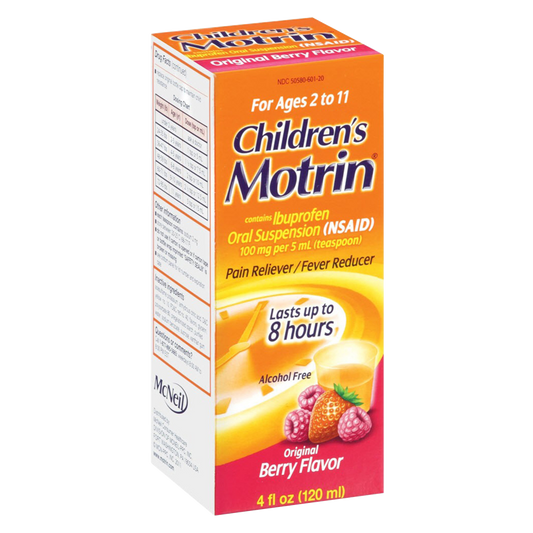 Motrin Children's 8-Hour Pain Reliever & Fever Reducer Berry Liquid 4oz