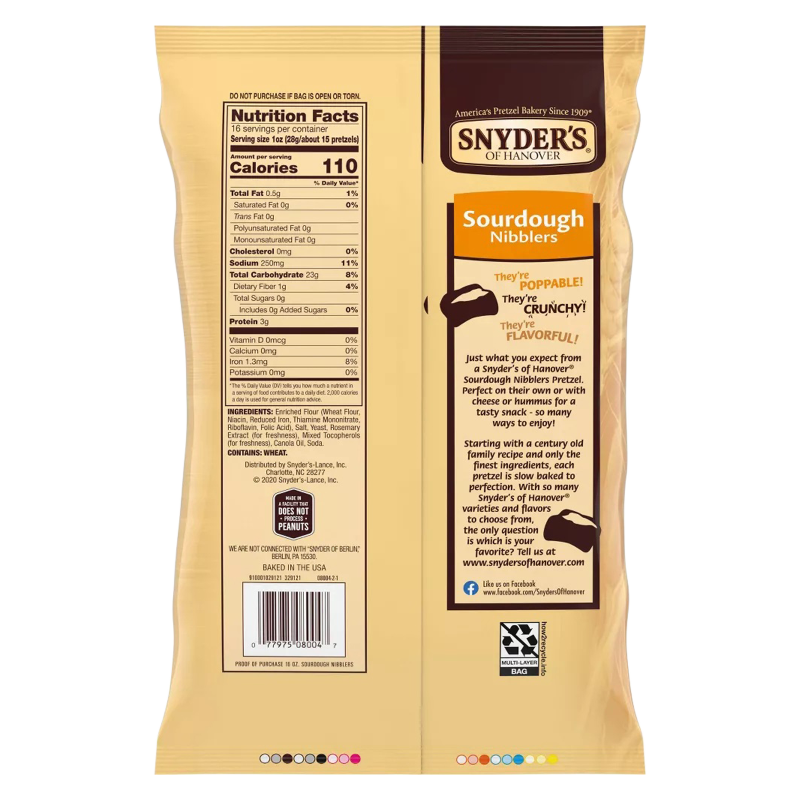 Snyder's Sourdough Pretzel Nibblers 16oz