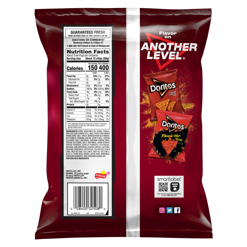 Doritos Spicy Nacho Tortilla Chips 2.75oz