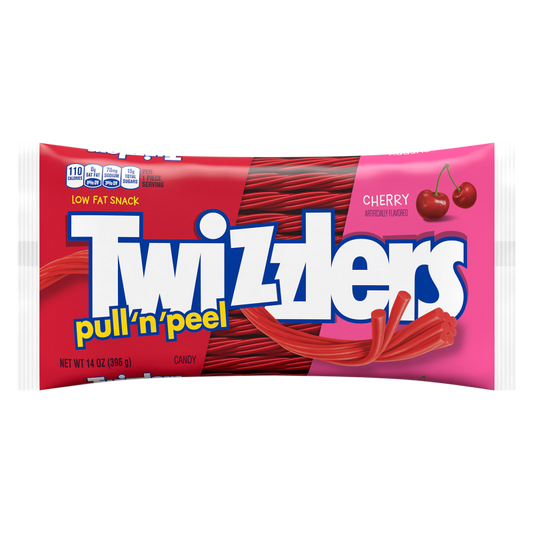 Twizzlers Pull N Peel Cherry Licorice Pull Apart 14oz