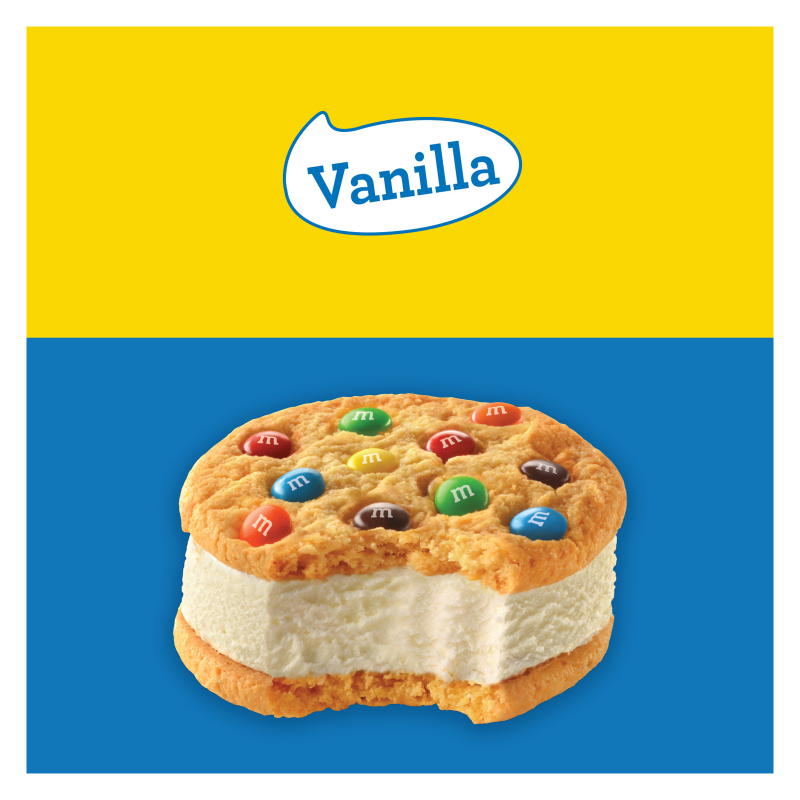 M&M's Vanilla Ice Cream Cookie Sandwich 1ct