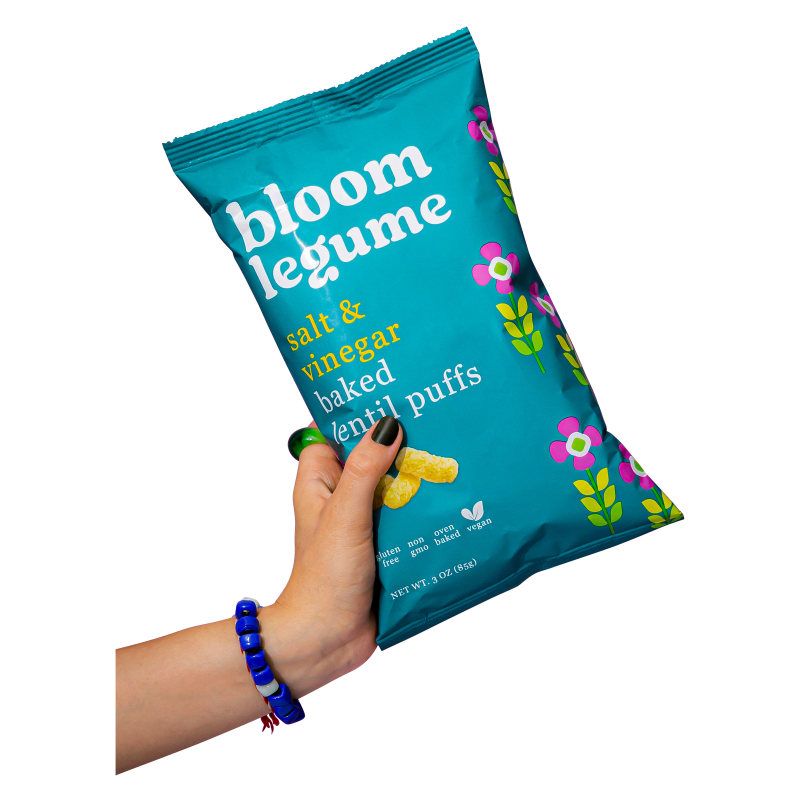 Bloom Legume Salt & Vinegar Baked Lentil Puffs 3oz