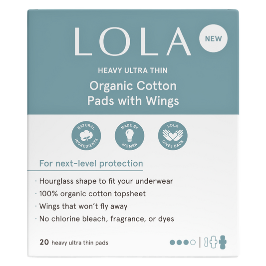 LOLA Heavy Organic Cotton Ultra Thin Pads 20ct