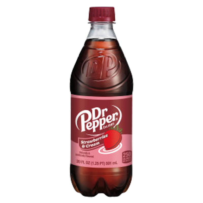 Dr Pepper Strawberries and Cream 20oz Bottle