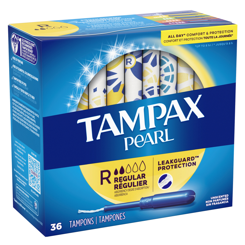 Tampax Pearl Regular Tampons 36 Ct