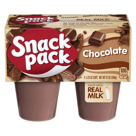 Snack Pack Chocolate Pudding - 4ct/12oz