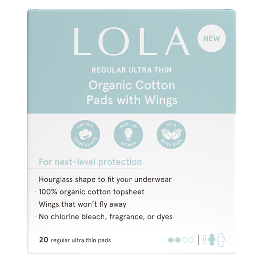 LOLA Regular Organic Cotton Ultra Thin Pads 20ct