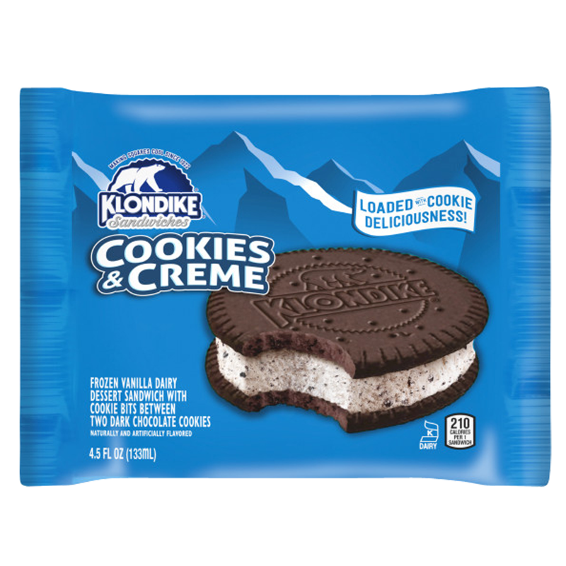 Klondike Cookies & Cream Ice Cream Sandwich 1ct