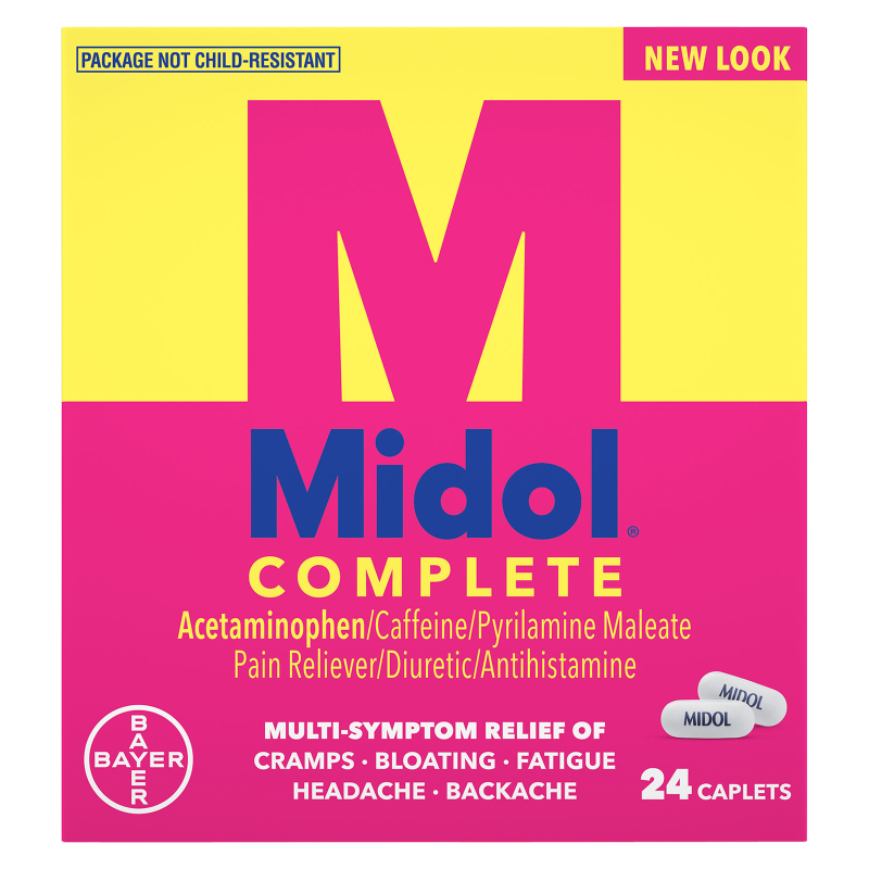 Midol Complete Menstrual Multi-Symptom Relief Caplets 24ct