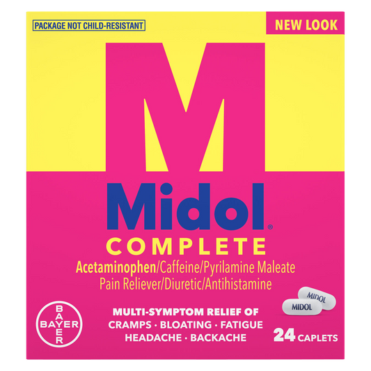 Midol Complete Menstrual Multi-Symptom Relief Caplets 24ct