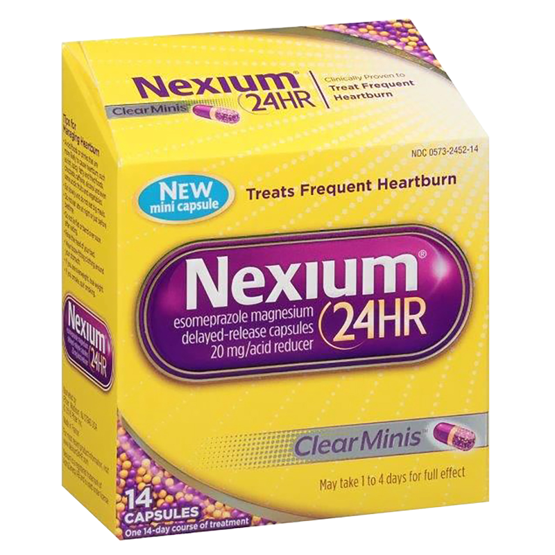 Nexium 24HR Heartburn Relief Clear Mini Capsules 14ct