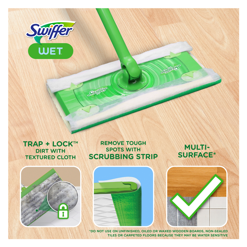 Swiffer Sweeper Wet Sweeping Cloths 24ct