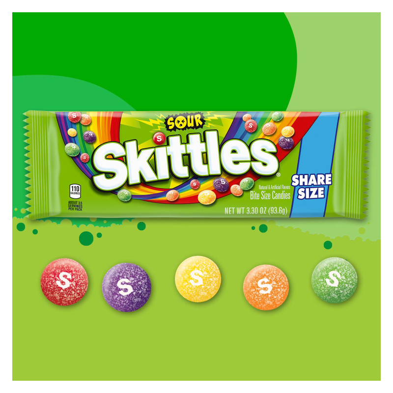 Skittles Sour Candy 3.3oz