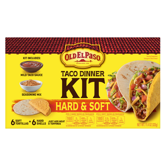 Old El Paso Hard & Soft Taco Dinner Kit 11.4oz