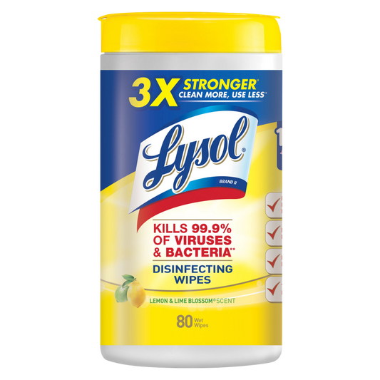 Lysol Lemon and Lime Blossom Disinfecting Wipes 80ct