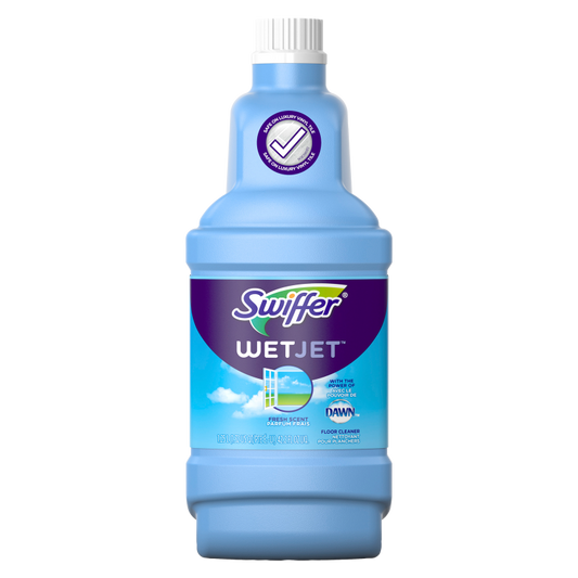 Swiffer WetJet Multi-Purpose Floor Cleaner Solution Refill Open Window Fresh Scent 1.25L