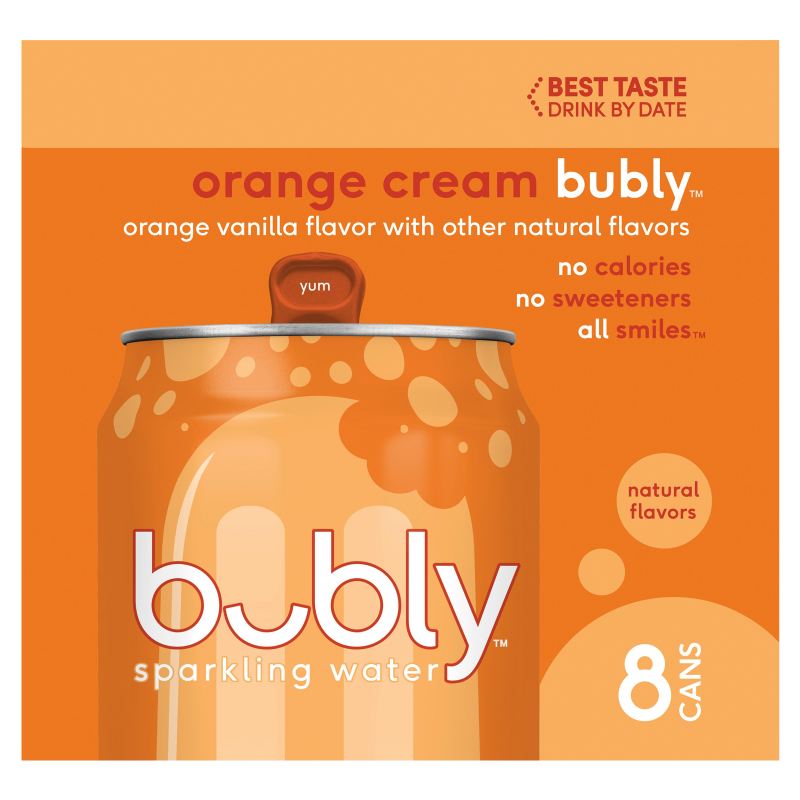 Bubly Orange Creamsicle 12oz 8pk