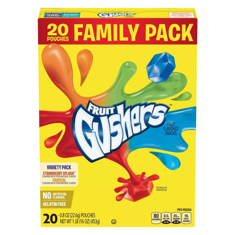 Fruit Gushers Variety Pack 20ct