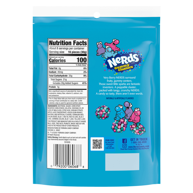 Nerds Very Berry Gummy Clusters Candy 8oz