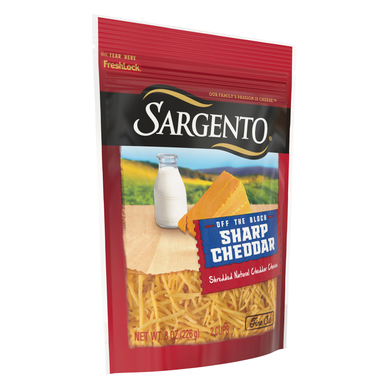 Sargento Natural Finely Shredded Sharp Cheddar Cheese - 8oz