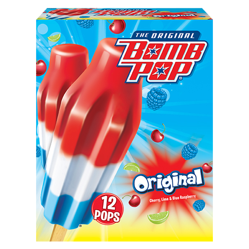 Bomb Pop Original Ice Pops 12ct