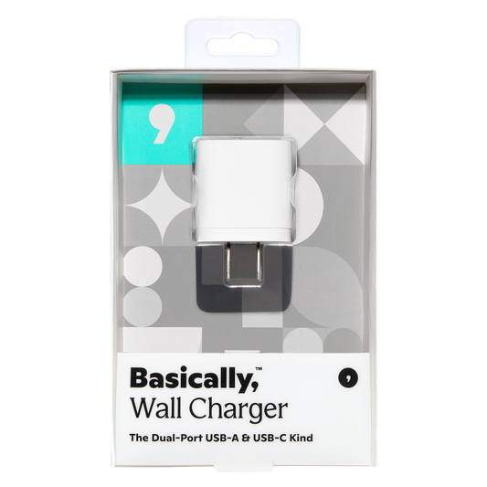 Basically, Dual-Port USB and USB-C Wall Charger