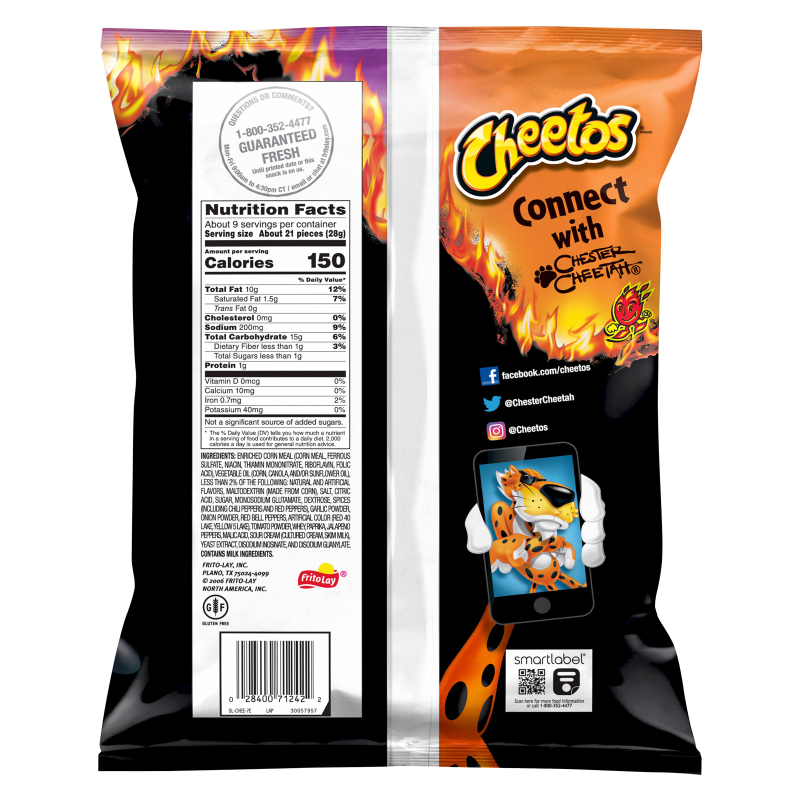 Cheetos Flamin' Hot Tangy Chili Fusion 8.5oz