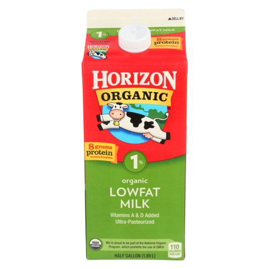 Horizon Organic 1% Reduced Fat Milk - 1/2 Gallon