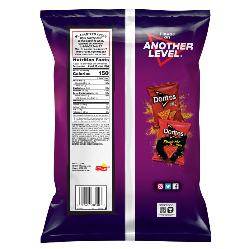 Doritos Spicy Sweet Chili Tortilla Chips Party Size 14.5 oz