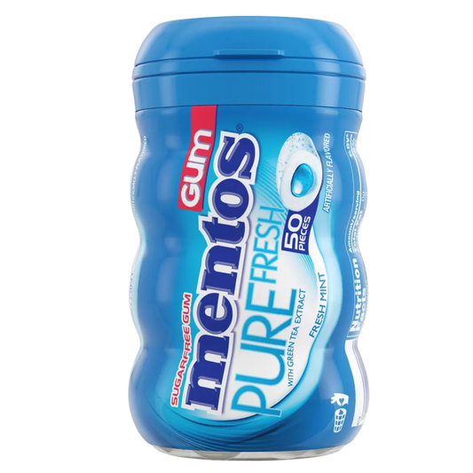 Mentos Pure Fresh Freshmint With Green Tea Sugar-Free Gum 50ct